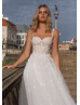 Ivory Sweetheart Corset Beaded Tulle Wedding Dress